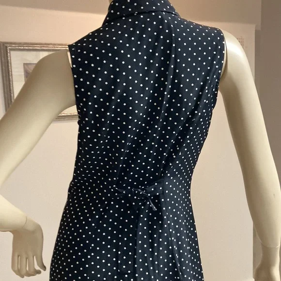 My Michelle Navy Polka Dot Maxi Dress - Picture 2 of 5